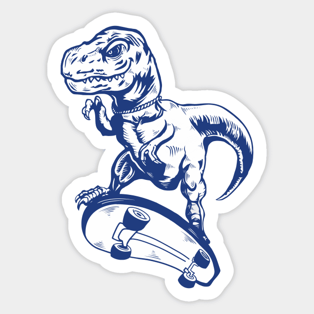 cool dino characters Sticker by iyhul monsta